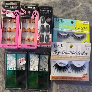 HALLOWEEN BEAUTY BUNDLE! ( includes Lashes & Halloween Nail Sets, Makeup Palets)